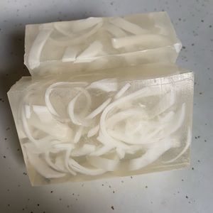 Homemade fragrance free goat milk soap
